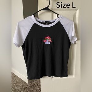 Cropped Mushroom shirt